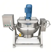 1000L Electric Jacketed Kettle with Agitator and Scraper - Image 4