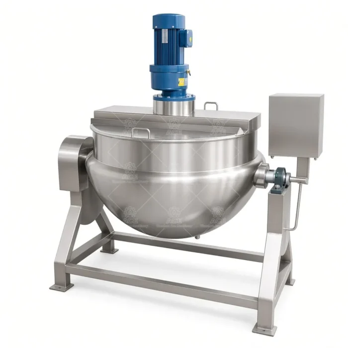 Custom Tilting Jacketed Kettle with Mixer：圖片 5