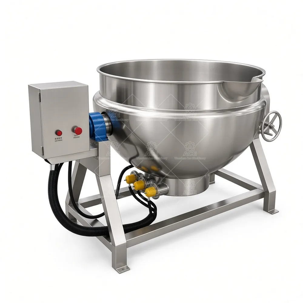 1000L Stainless Steel Jacketed Kettle with Heating and Agitation
