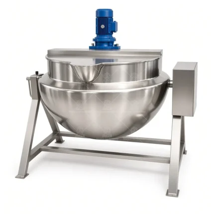 SUS304 Jacketed Kettle with Optional Agitator, Tilting, Electric or Gas Heat