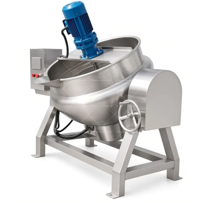 100L Electric Jacketed Kettle with Optional Mixer - Gambar 2
