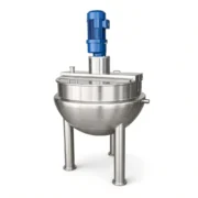 100L Electric Vacuum Jacketed Cooking Kettle with Wall Scraper - Image 2