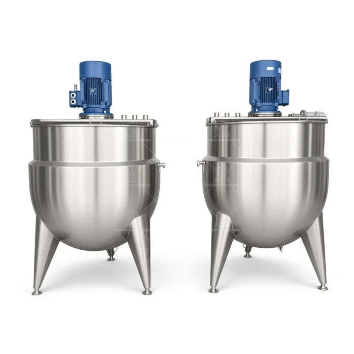 100L Electric Jacketed Kettle with Agitator for Food Processing - Image 4