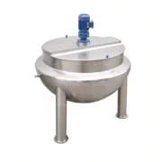100L Electric Jacketed Kettle with Mixer for Food Processing - รูปภาพ 5
