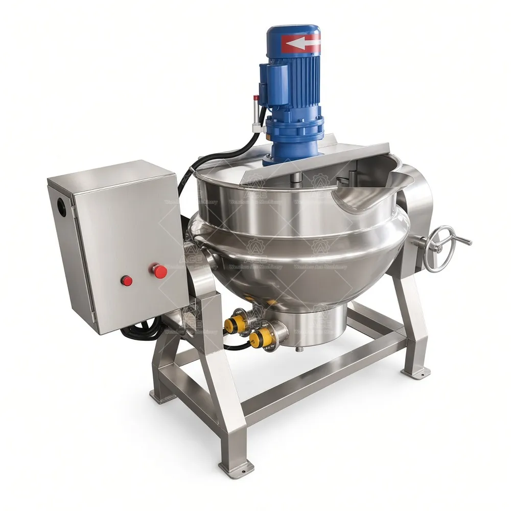 100L Electric Jacketed Kettle with Agitator for Food Processing