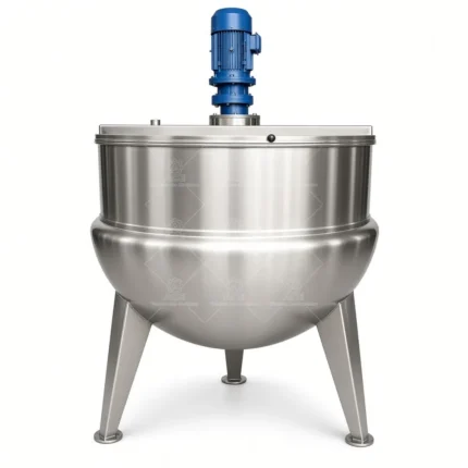 304/316 Stainless Steel Jacketed Kettle with Agitator, 50–1000L