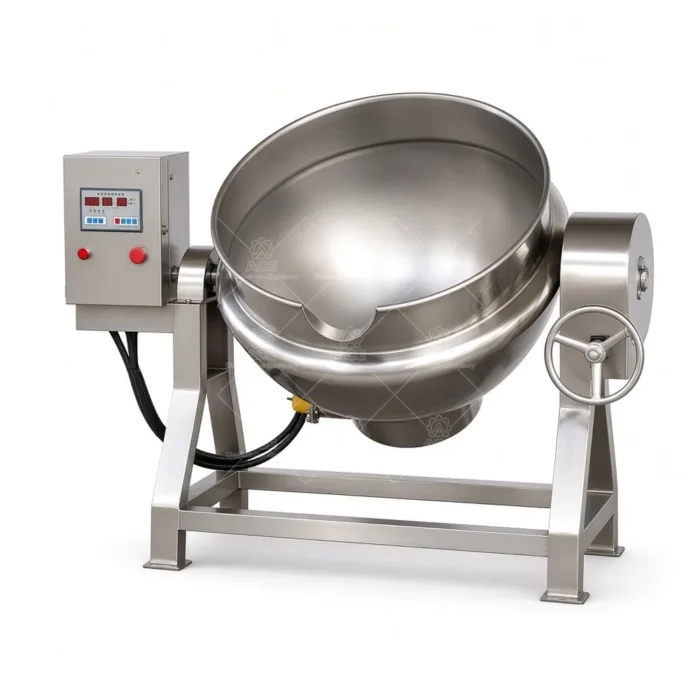 Configurable Gas-Heated Tilting Jacketed Kettle with Agitator, 50–1000L - Image 2