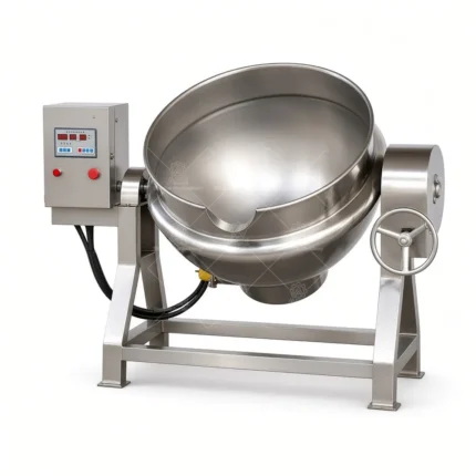 Commercial Tilting Jacketed Kettle, 50–1000L, Stainless Steel