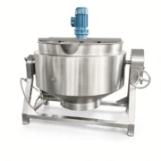 100L Electric Jacketed Cooking Kettle with Mixer - Image 4