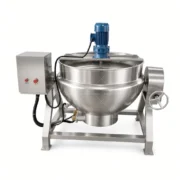 100L Electric Jacketed Cooking Kettle with Mixer - Image 5