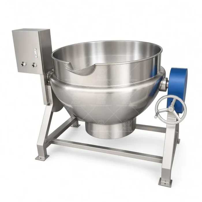 Jacketed Cooking Kettle with Mixer for Sauces, Syrups and Tomato Paste - Ảnh 4