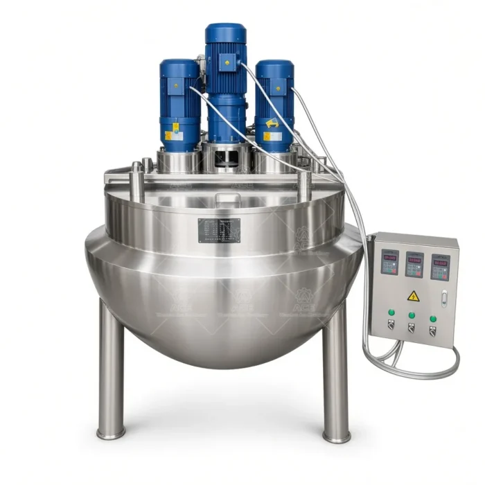 Jacketed Cooking Kettle with Mixer for Sauces, Syrups and Tomato Paste - Ảnh 5