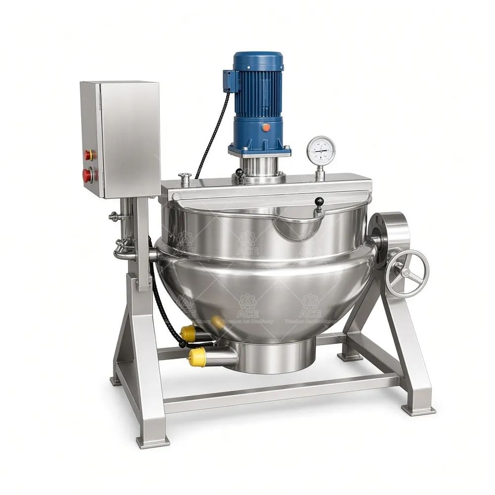 100L Jacketed Cooking Kettle with Agitator for Sauces and Caramel