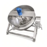 100L Gas-Heated Jacketed Kettle with Agitator for Tomato Sauce - Image 4