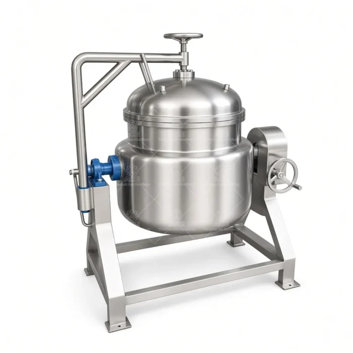 Jacketed Cooking Kettle with Agitator for Jam, Sauce & Food Processing - 이미지 2