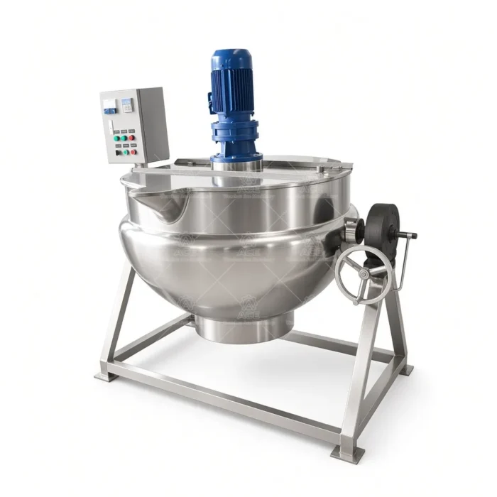 Industrial Jacketed Kettle for Sauce, Jam and Food Processing - Imagem 5