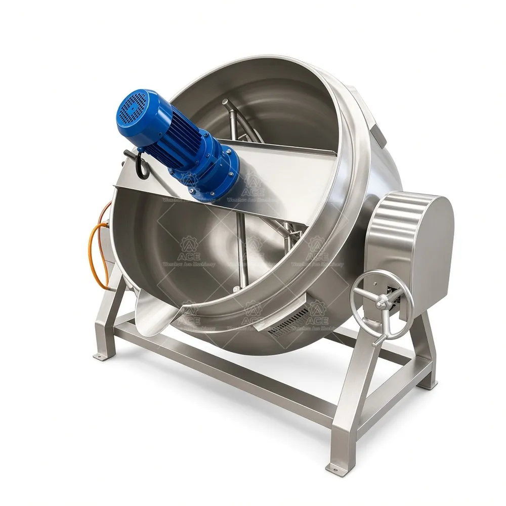 1 (259).webp Industrial Jacketed Kettle for Sauce, Jam and Food Processing - Imagem 1
