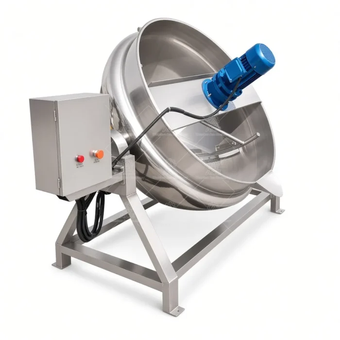 200L Tilting Jacketed Kettle with Agitator for Gas Electric or Steam - รูปภาพ 3