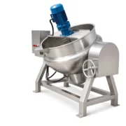200L Tilting Jacketed Cooking Kettle with Agitator | Electric, Steam, Gas - Image 5