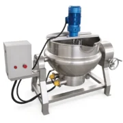 300L Tilting Steam-Heated Double-Jacketed Kettle with Agitator - 图片 6