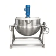 316L Acid Resistant Electric Jacketed Kettle with Agitator for Food Processing - Gambar 3