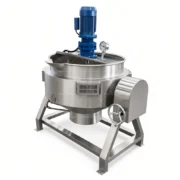 Commercial Jacketed Kettle with Agitator, Gas Steam or Electric Heating - 图片 5