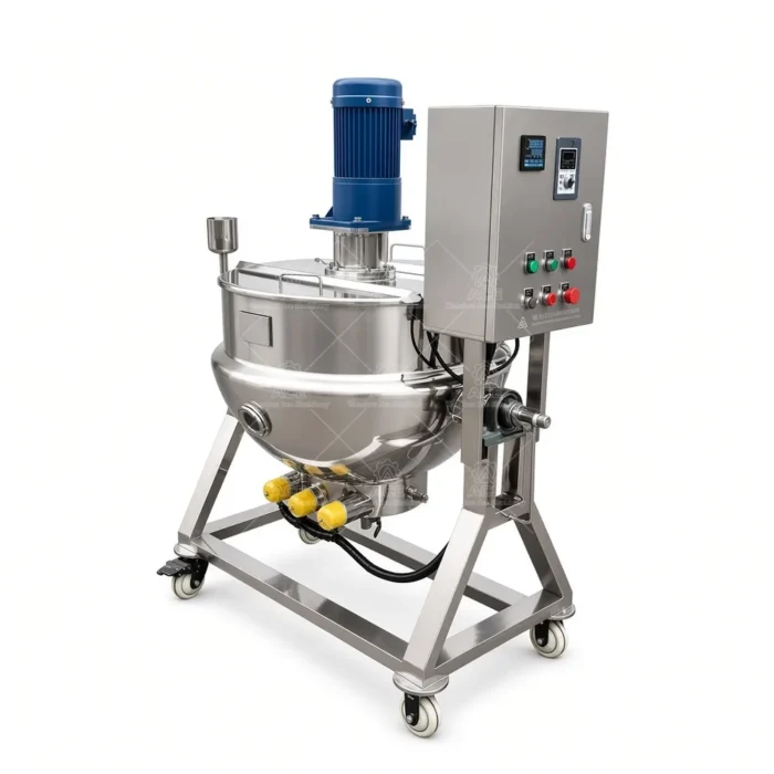 500L Jacketed Kettle with Agitator for Food Processing - 이미지 3