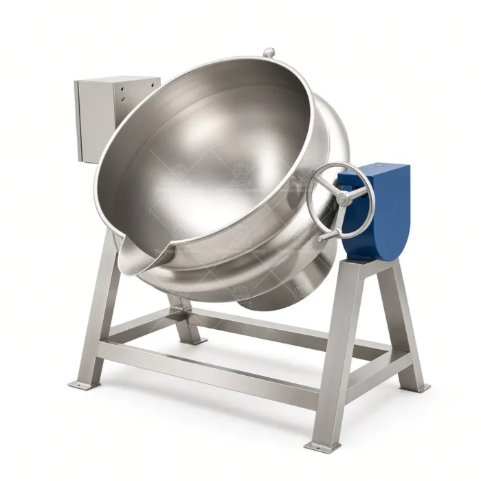 500L–1000L Gas Tilting Boiling Pan for Commercial Kitchens - Imagem 6