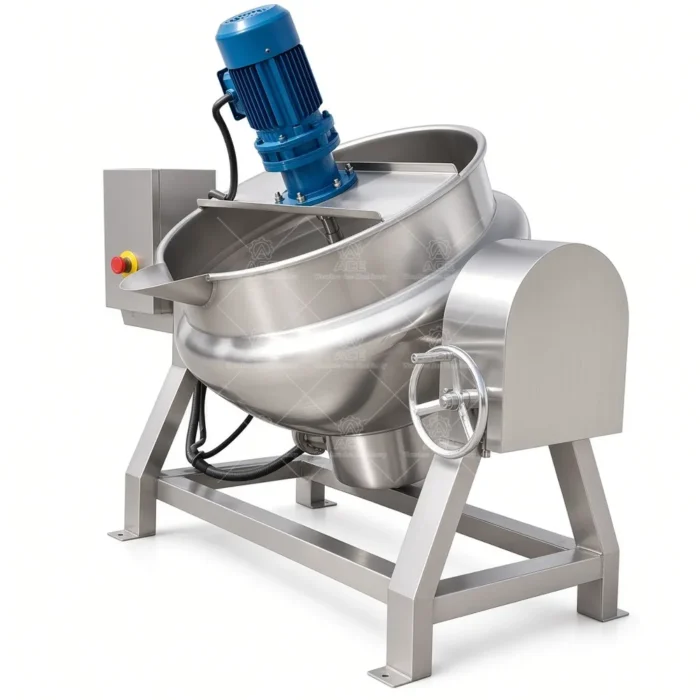 500L Thermal Oil Jacketed Cooking Kettle with Mixer - รูปภาพ 4