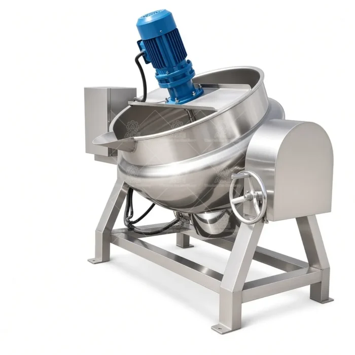 500L Thermal Oil Jacketed Cooking Kettle with Mixer - รูปภาพ 5