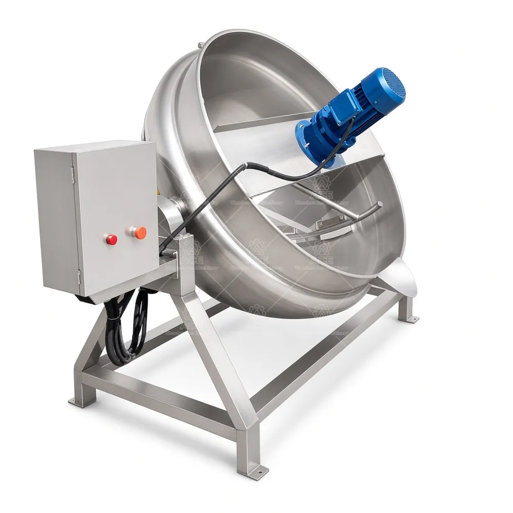 Industrial Tilting Jacketed Kettle for Jam, Sauce and Halwa 50–1000L