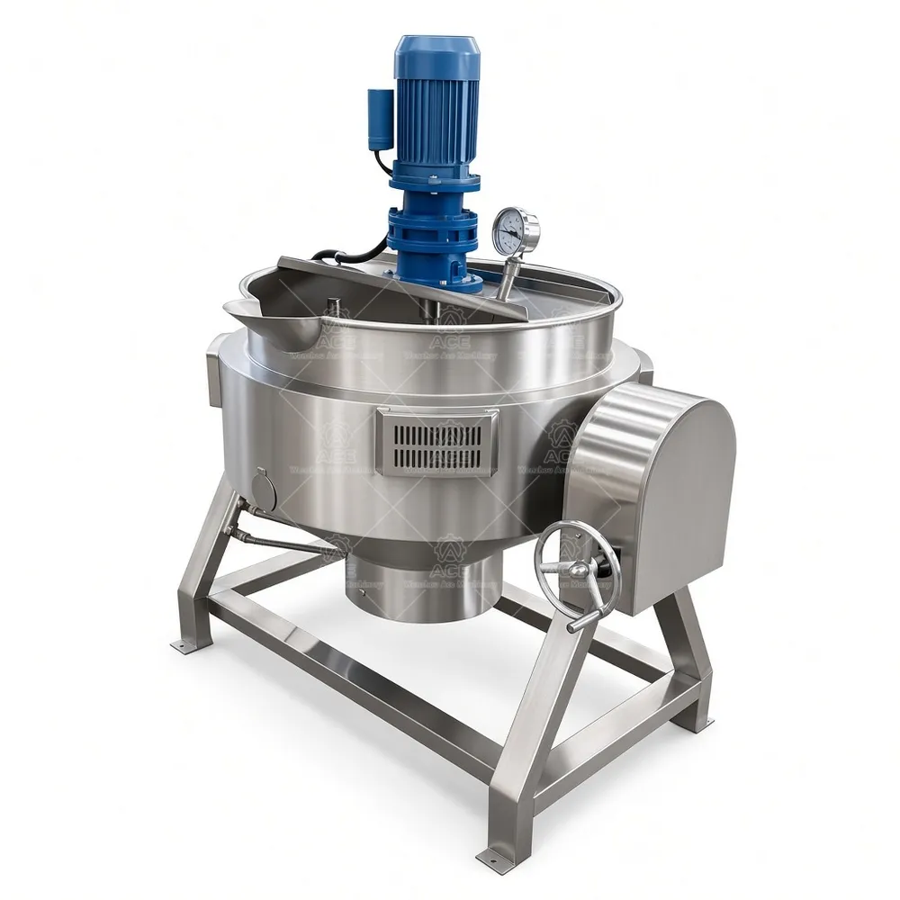 50L Electric Tilting Jacketed Kettle for Bone Broth and Meat