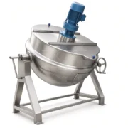 50L Electric Jacketed Cooking Kettle with Agitator for Garri Processing - Imagen 6