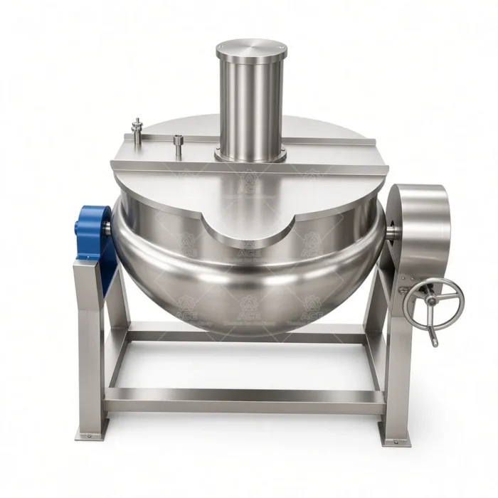 Electric Jacketed Cooking Kettle for Sauce, Soup and Congee - Gambar 5