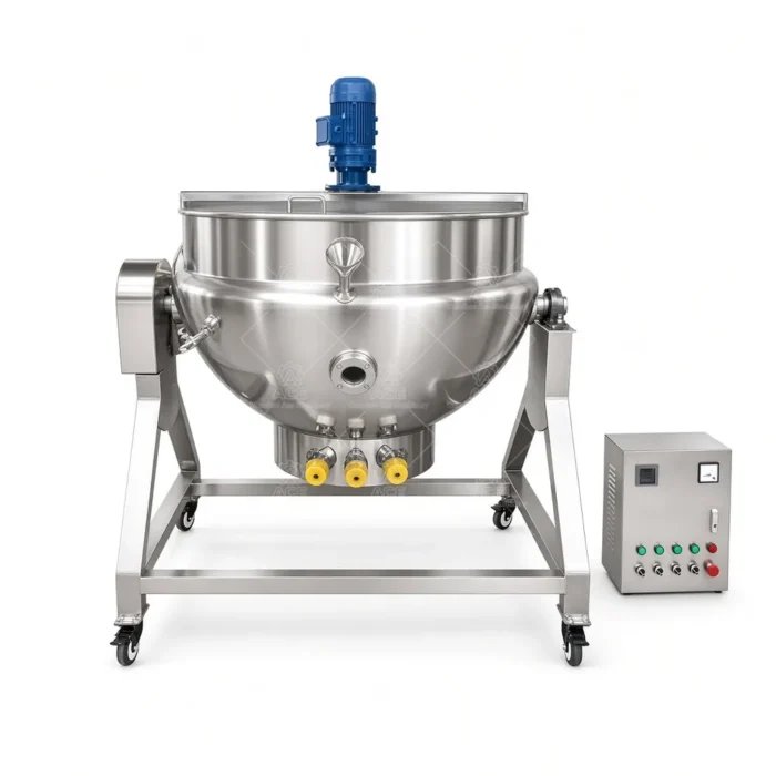 Electric Jacketed Cooking Kettle for Sauce, Soup and Congee - Gambar 6
