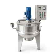 SS304 LPG Gas Jacketed Cooking Kettle with Agitator - Image 6