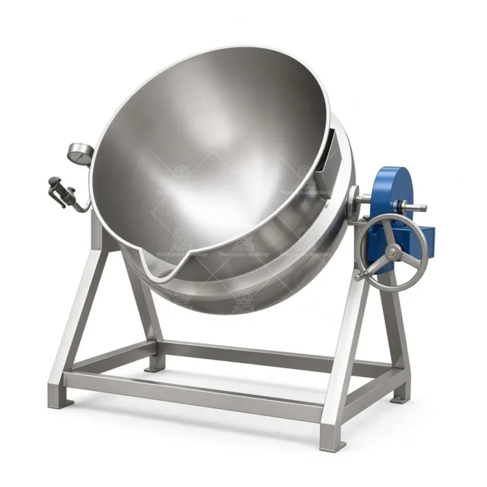 100L-1000L 304 Stainless Steel Jacketed Kettle for Food Processing - รูปภาพ 5
