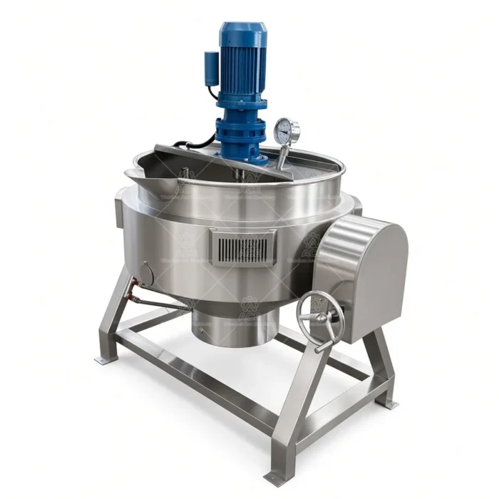 Jacketed Cooking Kettle with Mixer for Sauce, Jam and Soup - Imagen 4