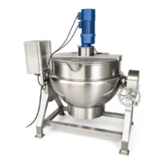 Chili Sauce Jacketed Kettle with Mixer for Bean Paste Processing - Image 5