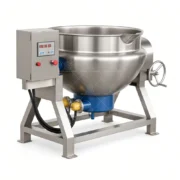 100L Automatic Tilting Jacketed Kettle with Scraper Agitator - Image 4