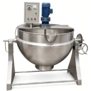 100L Automatic Tilting Jacketed Kettle with Scraper Agitator - Image 6