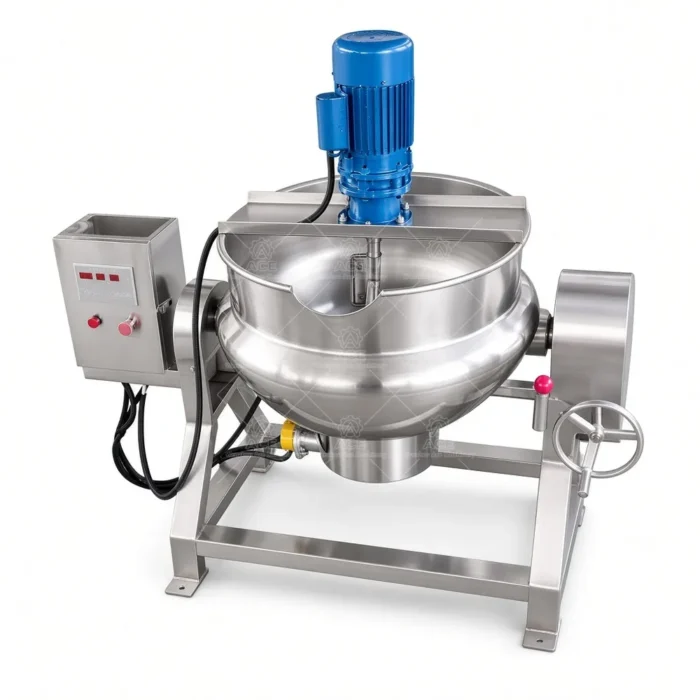 Jacketed Kettle Cooker with Scraper Agitator for Food Processing - Imagen 5