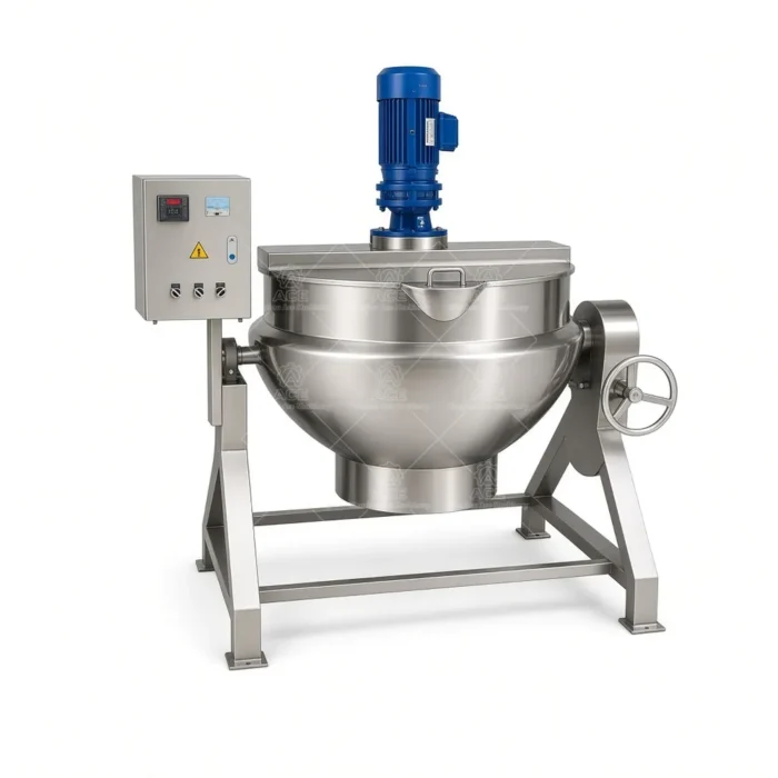 Industrial Jacketed Kettle with Agitator for Candy and Food Processing - Imagem 2