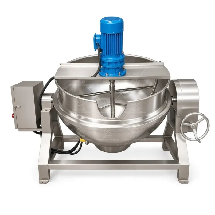 Jacketed Cooking Kettle with Agitator for Food Processing - Gambar 4