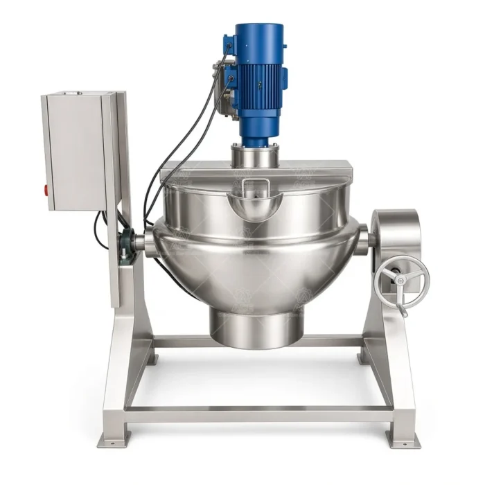 Jacketed Cooking Kettle with Agitator for Food Processing - Gambar 5
