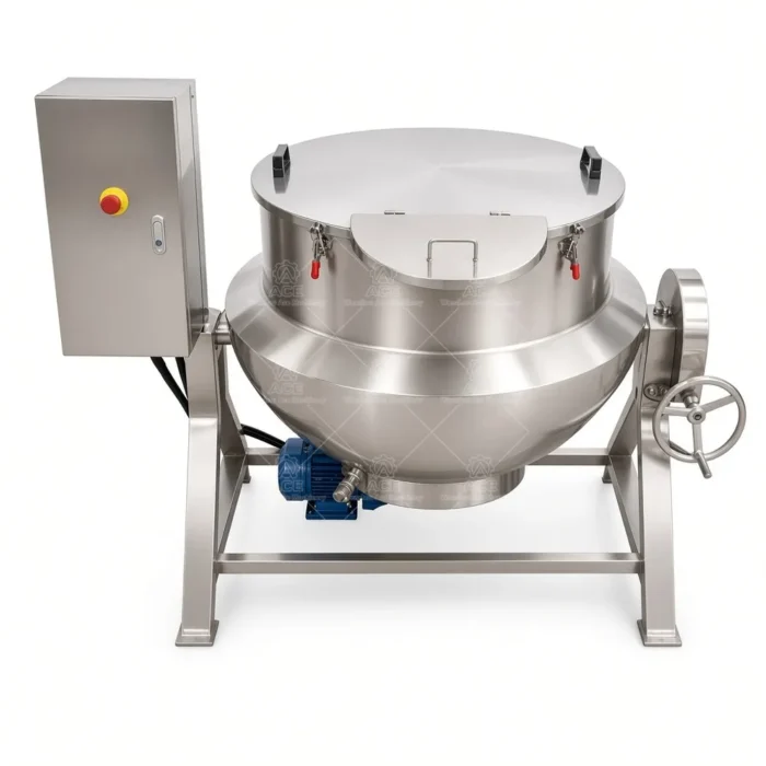 Electric Jacketed Kettle with Mixer for Candy, Jam & Sauce Cooking - Imagen 4