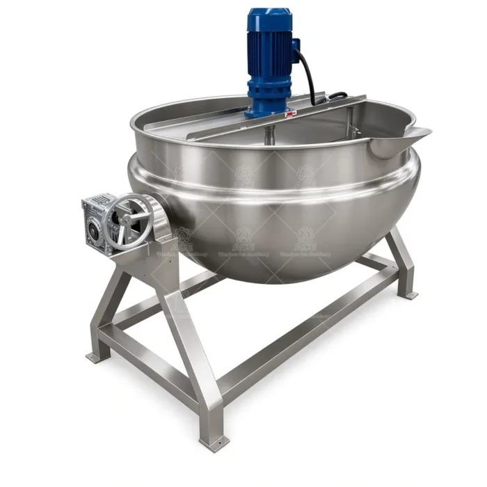 Electric Jacketed Kettle with Agitator for Jam and Food Processing：圖片 4