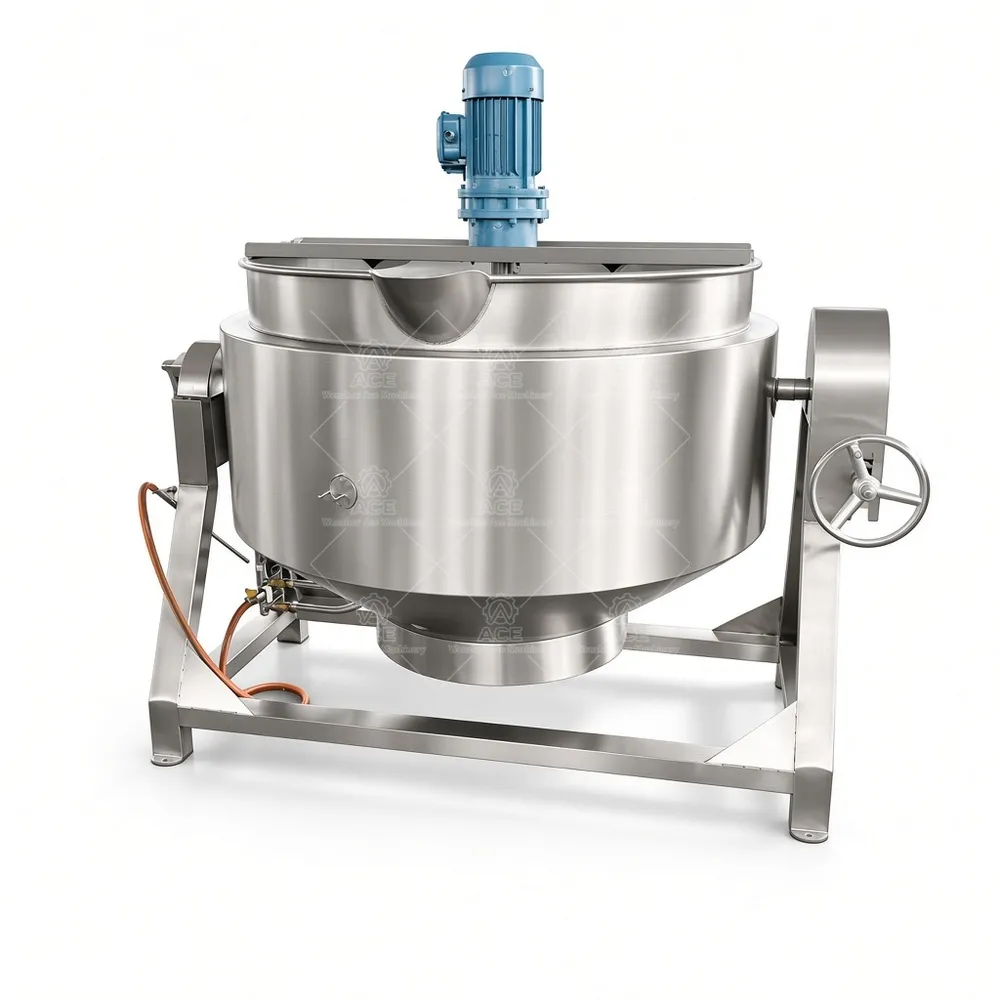 Jacketed Cooking Kettle with Stirrer for Tomato Sauce and Paste