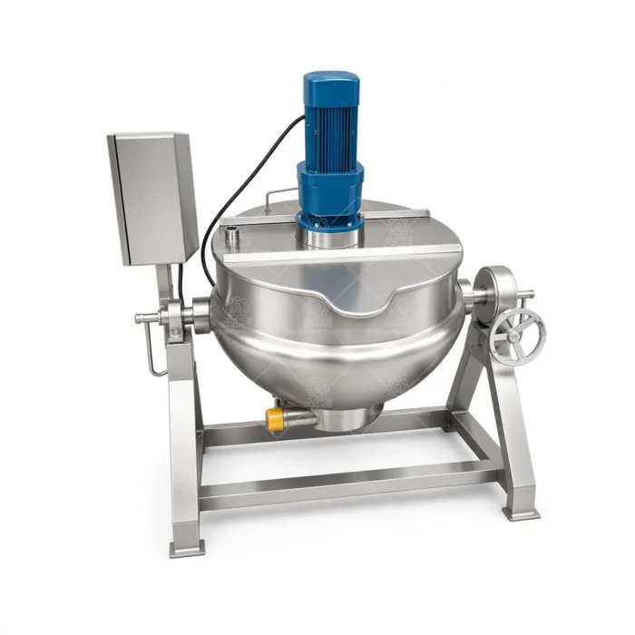 Tilting Jacketed Kettle with Agitator for Sauce Jam and Paste - 图片 4