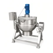 Industrial Jacketed Cooking Kettle with Agitator for Food Processing - Imagen 2